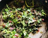 A picture of step 2 of Red Amranth Dal sabji.