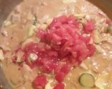 A picture of step 7 of Chicken a la King with mixed patty pans.