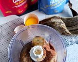 Une image de l'étape 1 de Cocoa & Banana Cake.