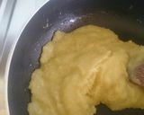A picture of step 7 of Aloo halwa.