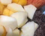 Foto del paso 4 de la receta: QUEQUE 🍑🍎FRUTAL🍑🍎CON VIRUTAS DE 🍫CHOCOLATE🍫