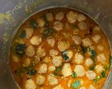A picture of step 4 of Hyderabadi style Soya Nuggets ki Biryani and Safed Mirchi ki Salan.