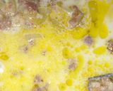 Foto langkah ke 2 dari resep Beef Fettucine carbonara.