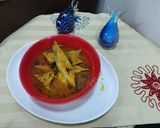 A picture of step 3 of Fish qorma.