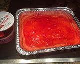 A picture of step 7 of Strawberry Poke Cake😍.