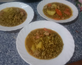 Foto del paso 5 de la receta: Estofado de alubias Mungo (Soja verde), carne de aguja y chorizo