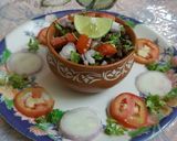 A picture of step 4 of Mumbai juhu beach style butter sprouted green chana masala chaat.