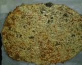 A picture of step 6 of 1.Cauliflower “pizza” with homemade grilled pepper cream “ajvar”.