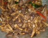 Foto langkah ke 3 dari resep Tumis Hati Ampela Tempe.