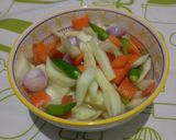 Foto langkah ke 5 dari resep Acar kulit semangka dan kulit wortel.