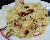A picture of step 6 of Lemon Onion Rice.