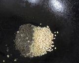 A picture of step 2 of Guggillu or Chana Sundal.