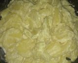 Foto del paso 5 de la receta: Pollo al horno con mostaza y con papas con crema