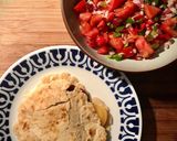 Foto del paso 6 de la receta: Quesadillas de jamón ibérico, tinga de pollo y setas con pico de gallo