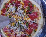 Foto langkah ke 6 dari resep Pizza Ekonomis Full Topping.