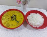 A picture of step 4 of Kadi pakora.