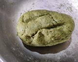 A picture of step 5 of Palak Puri😋.