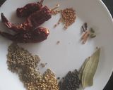 A picture of step 1 of Mutton kadhai.