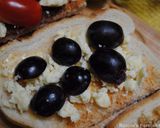 A picture of step 6 of Toasted bread with feta cheese and.......