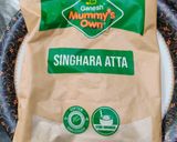 A picture of step 1 of Singhara atta aloo pakoda.