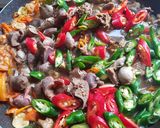 Foto langkah ke 4 dari resep Ati Ampela Pete Super Pedas.