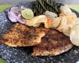 फिश फ्राय, बटर रोस्ट फ्रेंच बीन आणि चिप्स रेसिपी स्टेप 3 फोटो 