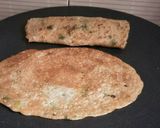 A picture of step 4 of Stuff bread cheela.