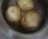 A picture of step 2 of Aaloo chaat.