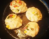 A picture of step 5 of Veg roll tikki.