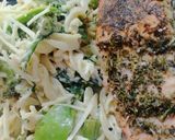 Foto del paso 6 de la receta: Salmón a las finas hierbas y ensalada tornillos