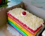 Foto langkah ke 10 dari resep Rainbow Cake.