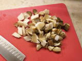 Spaghetti porcini e fiori di zucca
