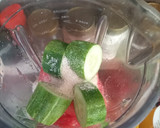 Foto langkah ke 3 dari resep Jus semangka timun jeruk nipis.