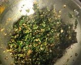 A picture of step 2 of Dry methi besan.