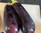 A picture of step 1 of Aubergine and potato curry:(Aloo Baingan).