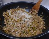 Une image de l'étape 16 de Risotto au poulet sans crème.