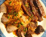 Foto del paso 8 de la receta Solomillo de Cerdo en Papillote con Salsa Hoisin, Naranja y Miel, con Patatas rústicas