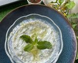 A picture of step 2 of Tzatziki dip.