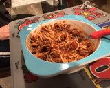 A picture of step 3 of Regular Spaghetti.