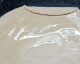 A picture of step 4 of Lachha paratha.