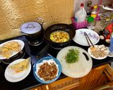 Hình bước làm 5 của món Bánh tráng nướng Đà Lạt (Vietnam street food - Vietnamese Pizza) không cần nướng, dùng chảo rất dễ