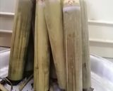 Gambar langkah 4 resipi Lemang Oven Pulut Hitam.