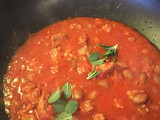 Penne salsiccia e fagioli (vegan)
