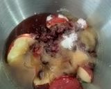 Une image de l'étape 2 de Confiture pêche érable cranberries.