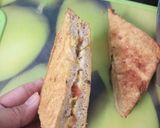 A picture of step 9 of Cutting chai & bread pakoda with left over sabji.