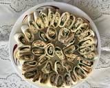 Pin wheel spinach and cheese wraps recipe step 4 photo