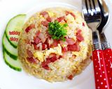 รูปขั้นตอนการทำที่ 1 ของ ข้าวผัดไข่เบคอนหอมกระเทียมสูตรทำง่าย