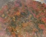 A picture of step 3 of Methi daal.