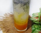 Foto langkah ke 3 dari resep Es Jeruk Timun Selasih.