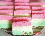 Foto langkah ke 8 dari resep Bolu pelangi kukus tanpa santan.